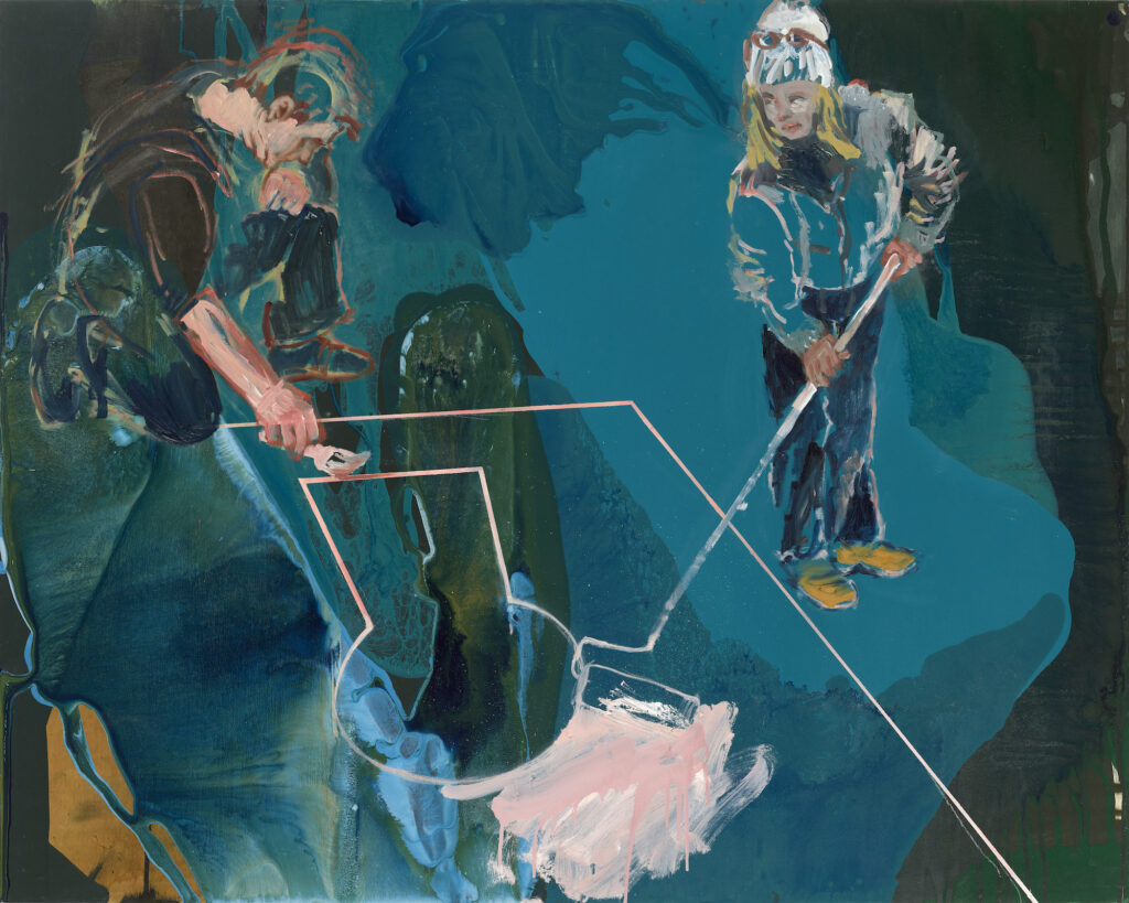 Schlüsselloch, Malerei Parallelparadies