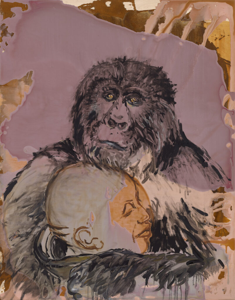 our planet, 151,5x118,5 cm, Mischtechnik auf Holz, 2024